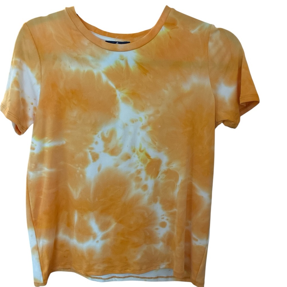 Kids Orange Tie-Dye Short Sleeve Tee